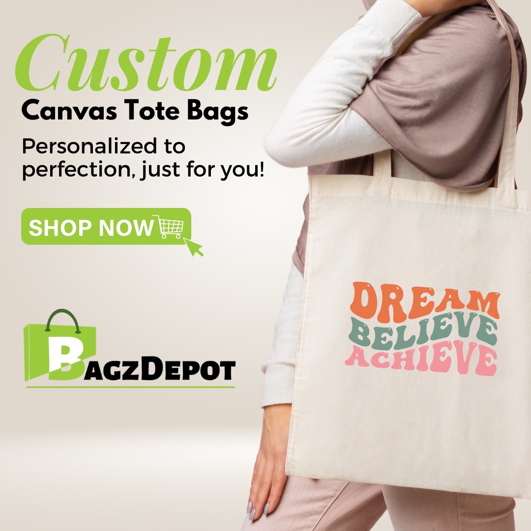 Custom Printed Cotton Canvas Tote Bags Manufacturer
